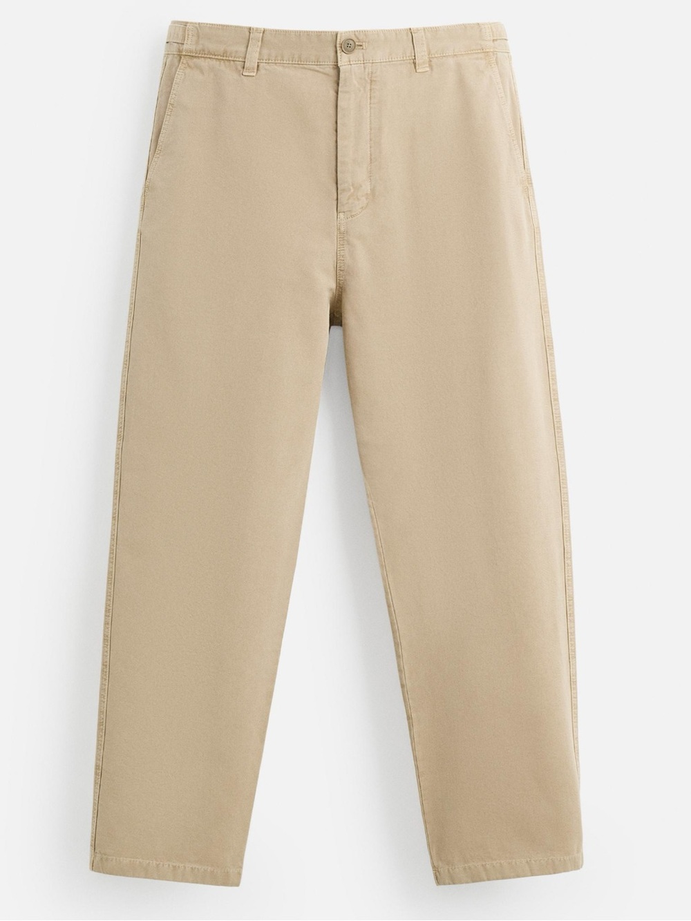 Rare New 100% Thick Heavy-Duty Cotton Canvas Pants Sand Mens Size 36 Waist